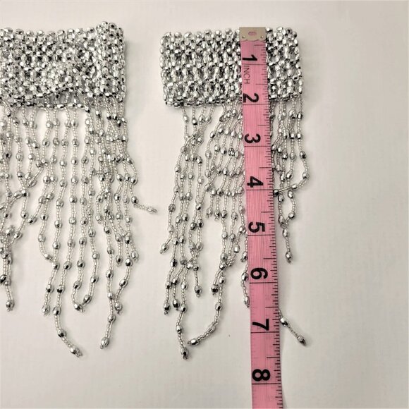Wrist Bracelet Silver Arm Cuff Stretchy Wrist Bracelet- Belly Dance or Parties - Picture 6 of 8